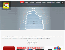 Tablet Screenshot of creadorwebcr.com
